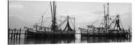 Aluminium print Fishing boats at the dock, Amelia Island, Florida, USA