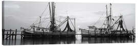 Leinwandbild Fischerboote am Dock, Amelia Island, Florida, USA