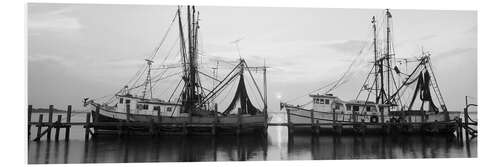 Foam board print Fishing boats at the dock, Amelia Island, Florida, USA