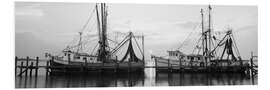 Foam board print Fishing boats at the dock, Amelia Island, Florida, USA