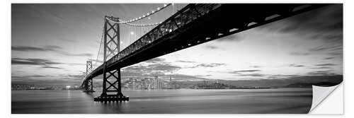 Vinilo para la pared Bay Bridge en San Francisco I