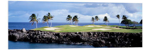 Foam board print Golf course in Hawaii