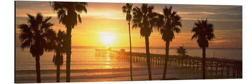 Aluminium print San Clemente Pier in Los Angeles County