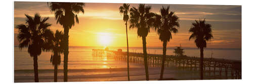 Foam board print San Clemente Pier in Los Angeles County