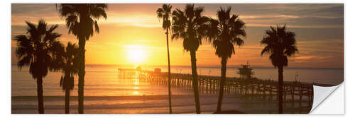 Naklejka na ścianę San Clemente Pier in Los Angeles County