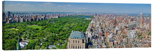 Tableau sur toile Vue aérienne de Manhattan et Central Park