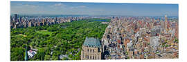 Hartschaumbild Luftaufnahme von Manhattan und Central Park