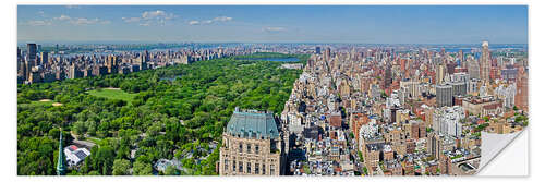 Wandsticker Luftaufnahme von Manhattan und Central Park