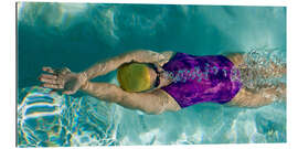 Galleriataulu Backstroke in a swimming pool