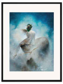 Gerahmter Kunstdruck Frage an die Sterne