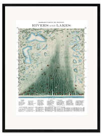 Framed art print Rivers and Lakes
