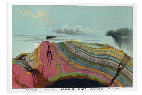 Foam board print Geological Chart