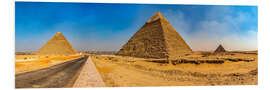 Foam board print The pyramids of Giza