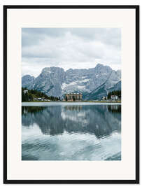 Gerahmter Kunstdruck Hotel am See