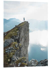 Acrylic print The cliff above the fjord