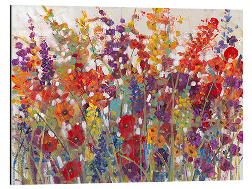 Aluminium print Variety of Flowers II