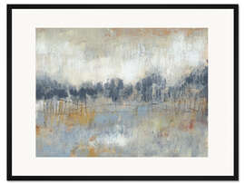 Gerahmter Kunstdruck Kalter Horizont II