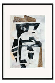 Gerahmter Kunstdruck Tribal Collage III