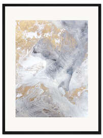 Gerahmter Kunstdruck Gold Fusion II