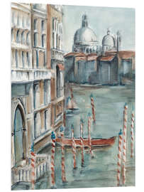 Foam board print Venetian Watercolor Study I