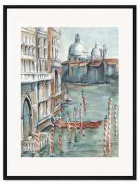 Gerahmter Kunstdruck Venezianische Aquarellstudie I