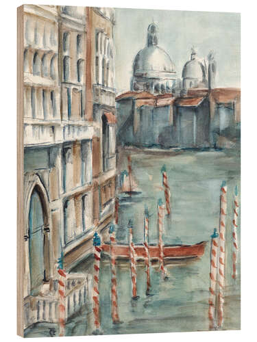 Wood print Venetian Watercolor Study I