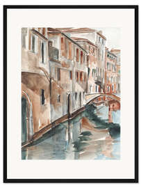 Gerahmter Kunstdruck Venezianische Aquarellstudie II
