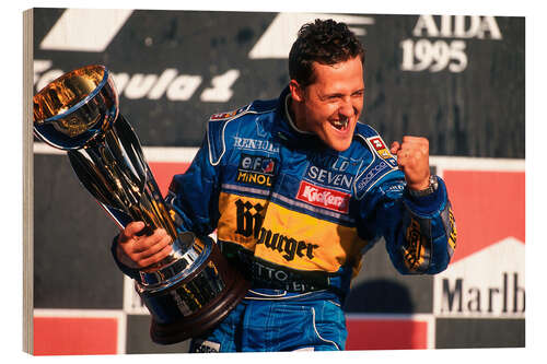 Holzbild Michael Schumacher, Formel 1, Großer Preis des Pazifiks 1994