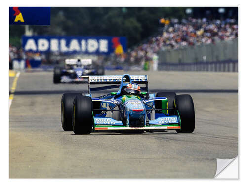 Wall sticker Michael Schumacher, Benetton B194 Ford, Adelaide, Australian GP 1994