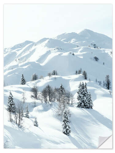 Wall sticker Snowy winter landscape in Slovenia