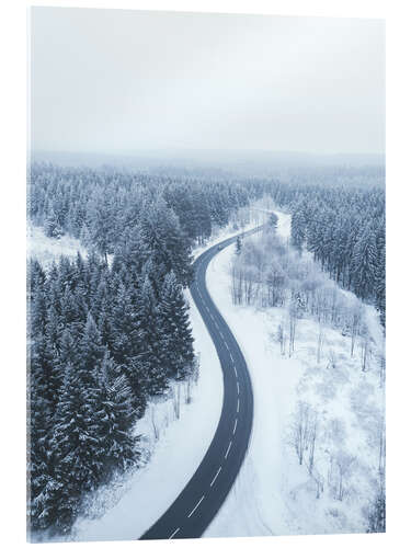 Acrylic print Winter in the Harz