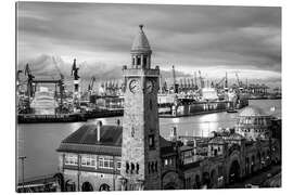 Gallery print Port of Hamburg and St. Pauli Landungsbrücken