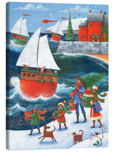 Quadro em tela Christmas by the Sea