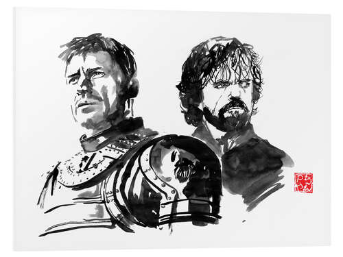 Foam board print Jaime and Tyrion