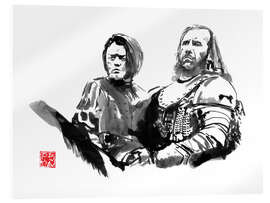 Acrylglasbild Arya und Clegane