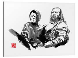 Aluminium print Arya and Clegane