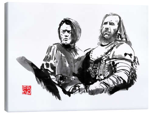 Leinwandbild Arya und Clegane