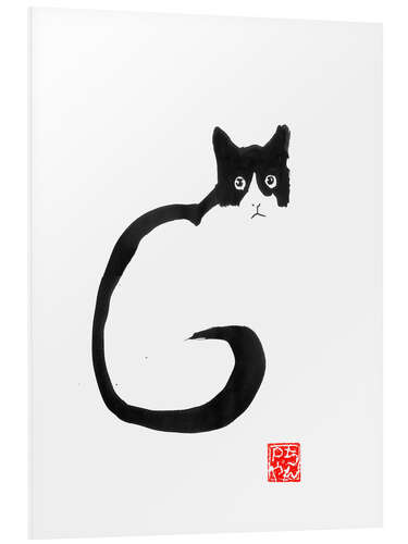 Foam board print Cat silhouette