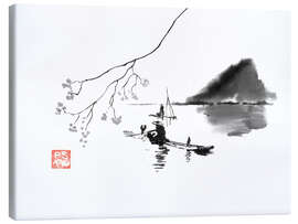 Canvas print  Fisherman on the river - Péchane
