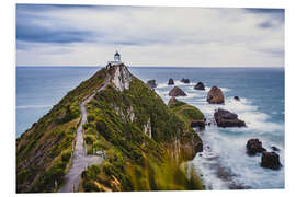 Tableau en PVC Phare de Nugget Point en Nouvelle-Zélande