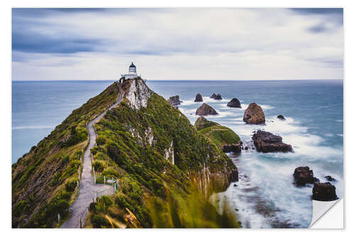 Wall sticker Nugget Point Lighthouse in New Zealand