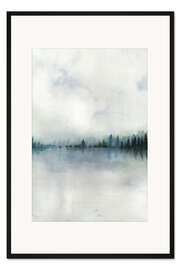 Gerahmter Kunstdruck Kalter Horizont