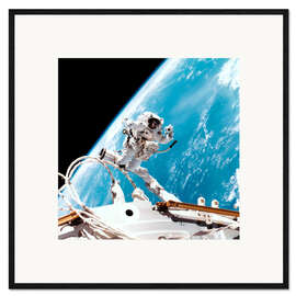 Kunsttryk i ramme ISS space walk