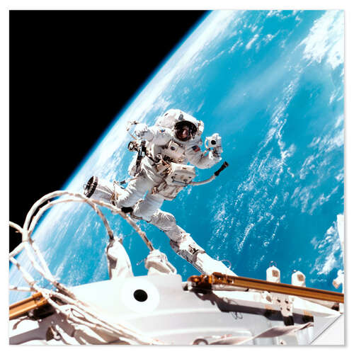 Naklejka na ścianę ISS space walk