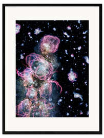 Framed art print Star birth in the early universe