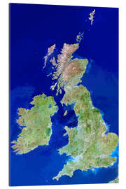 Gallery print Satellite image of the British Isles