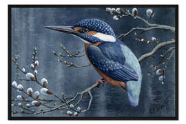 Gerahmter Kunstdruck Eisvogel