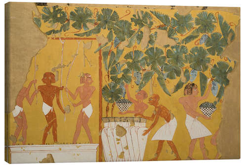 Lerretsbilde Egyptian tomb scene