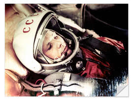 Muursticker Yuri Gagarin onboard Vostok 1