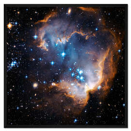 Gerahmter Kunstdruck Geburt eines Sterns in NGC 602